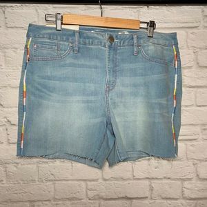 Seven7 4 Raw Hem Weekend Stretch Denim Shorts 12